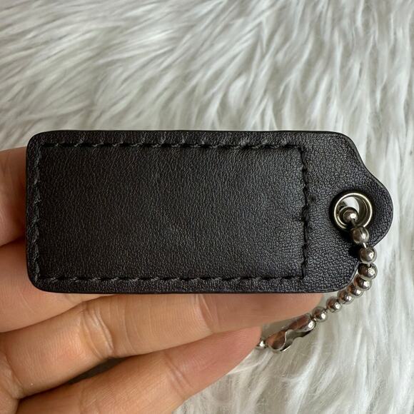 2" COACH Brown Fob Bag Charm Hang tag Hangtag - Picture 2 of 2